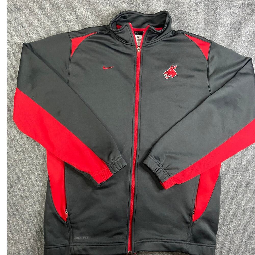 Nike Dri Fit Arkansas Razorbacks full zip jacket size M